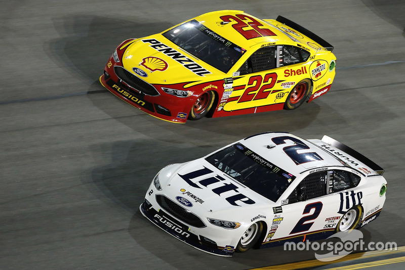 Brad Keselowski, Team Penske, Ford; Joey Logano, Team Penske, Ford