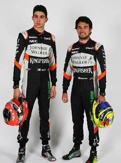 Esteban Ocon, Sahara Force India F1 Team et son équipier Sergio Perez, Sahara Force India F1