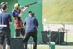 Valentino Rossi, Yamaha Factory Racing, Nasser Al-Attiyah at Losail Shooting club