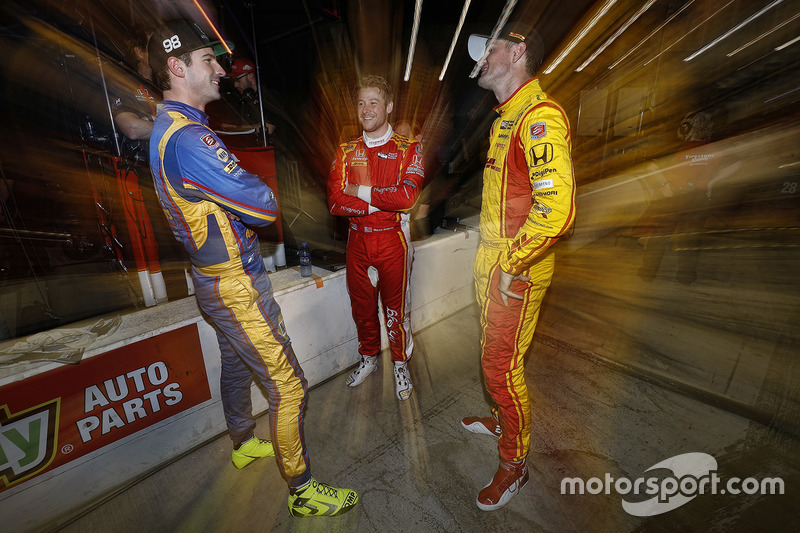 Alexander Rossi, Herta - Andretti Autosport Honda, Marco Andretti, Andretti Autosport Honda, Ryan Hunter-Reay, Andretti Autosport Honda