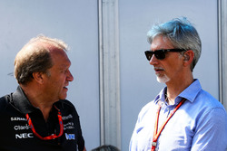 Robert Fernley, Sahara Force India F1 Team Deputy Team Principal with Damon Hill, Sky Sports Presenter