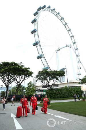 Gino Rosato, Ferrari and Maurizio Arrivabene, Ferrari Team Principal