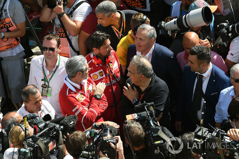 Maurizio Arrivabene, Ferrari Takım Patronu ve Sergio Marchionne, CEO FIAT