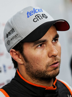 Sergio Perez, Sahara Force India F1 avec les médias