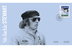 Sir Jackie Stewart stamp