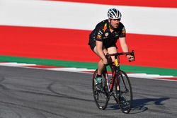 Cyclist on track