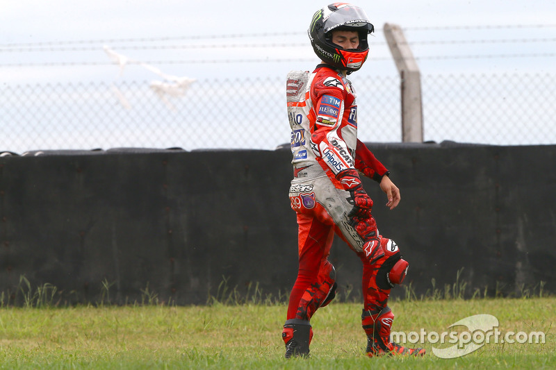 Abandon sur chute pour Jorge Lorenzo