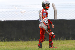 Jorge Lorenzo, Ducati Team, crash