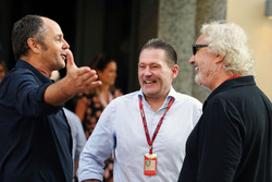 Gerhard Berger, Jos Verstappen y Flavio Briatore