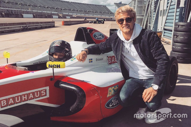 Marcus Ericsson con su hermano Hampus