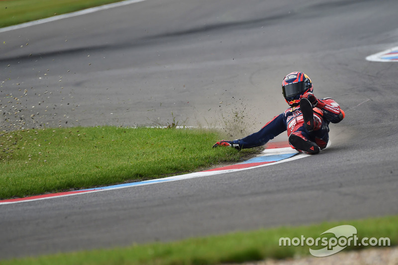 La caduta di Stefan Bradl, Honda World Superbike Team