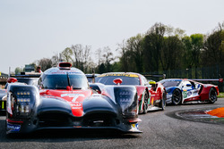 #7 Toyota Gazoo Racing Toyota TS050 Hybrid: Mike Conway, Kamui Kobayashi, Yuji Kunimoto, #71 AF Corse Ferrari 488 GTE: Davide Rigon, Sam Bird, #67 Ford Chip Ganassi Racing Ford GT: Andy Priaulx, Harry Tincknell
