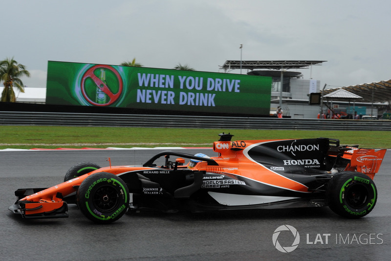 Fernando Alonso, McLaren MCL32 con el halo