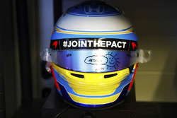 Helmet of Fernando Alonso, McLaren