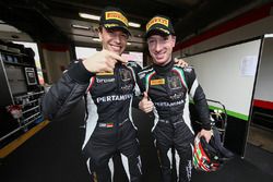 Polesitters Christian Engelhart, Mirko Bortolotti, GRT Grasser Racing Team