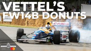 Sebastian Vettel podczas Goodwood Festival of Speed 2023