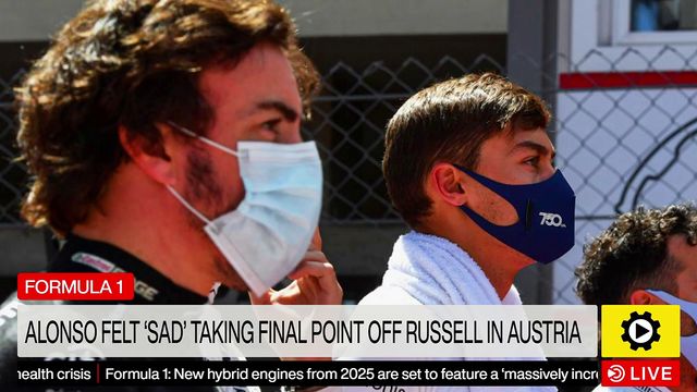 Formula 1: Alonso felt 'sad' taking final point off Russell in Austria
