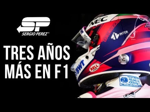 Tres años más para Sergio "<b>Checo</b>" <b>Pérez</b> en F1 - Fórmula 1 Videos