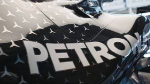 El Mercedes W11 en sus nuevos colores