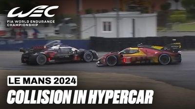 24h Le Mans 2024 - kolizja hipersamochodów
