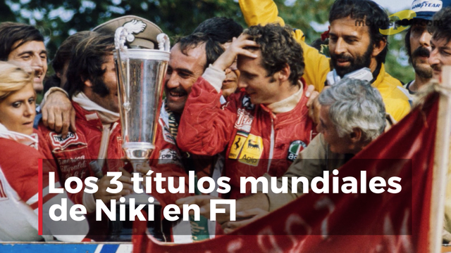 Los tres Títulos Mundiales de <b>Niki Lauda</b> en F1 - Fórmula 1 Videos