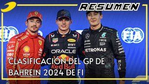 Resumen de la clasificación del viernes del GP de Bahrein 2024 de F1
