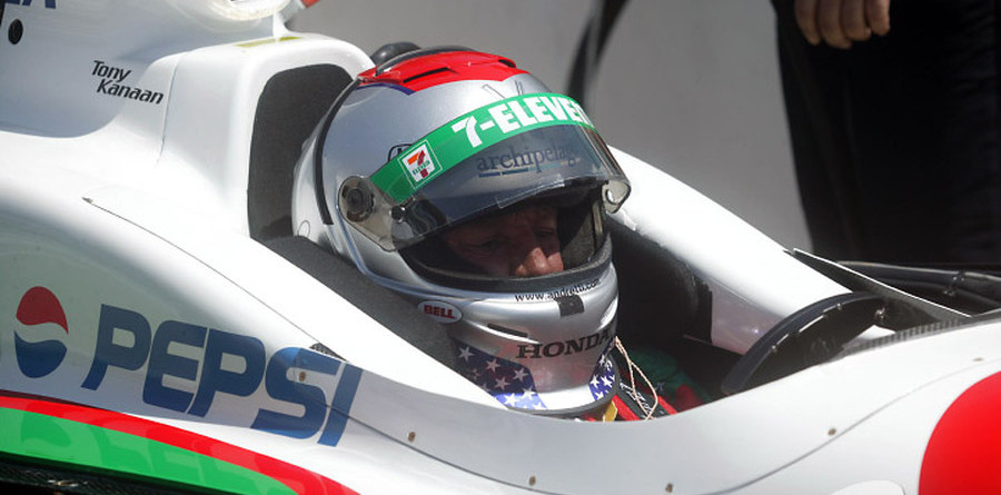 IRL: Mario Andretti flips at Indy