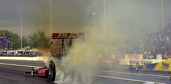 Brandon Bernstein crashes at Englishtown