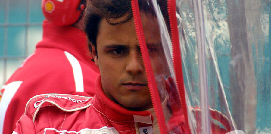 Massa learning at Ferrari university