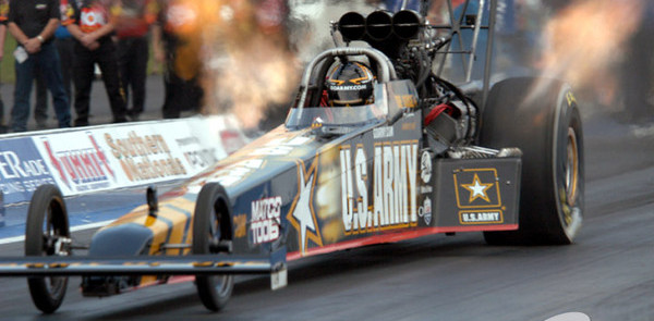 Schumacher walks away from wrecked dragster