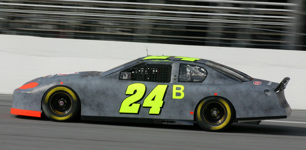 Jeff Gordon out front at Daytona testing