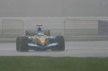 En 2005 también nevó en los test de F1 en Silverstone