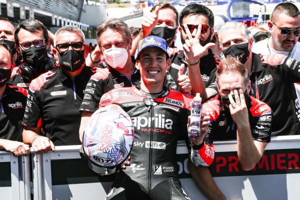 "Wie ein Traum": Aleix Espargaro erneut Dritter - Aprilia verliert Konzessionen