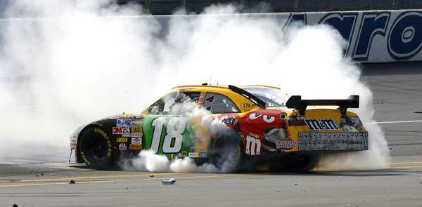 Kyle Busch wins wild Talladega race