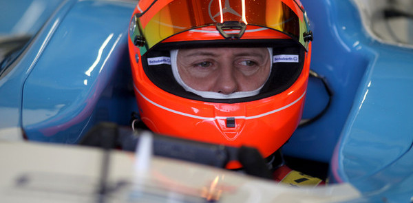 Schumacher's GP2 car test dampened by weather