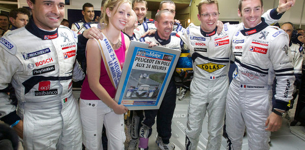 Bourdais' fastest time gave Peugeot the pole