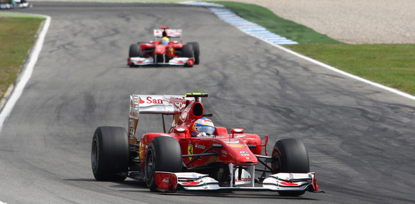 Massa gives Alonso German GP in Ferrari 1-2