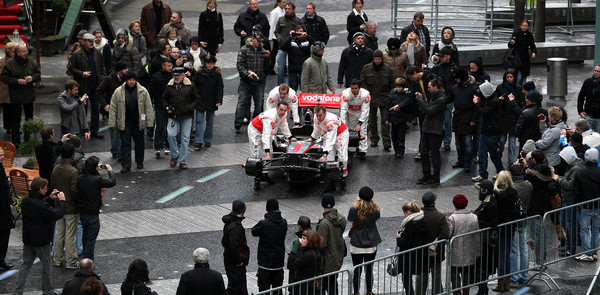 McLaren's new challenger MP4/26A on center stage