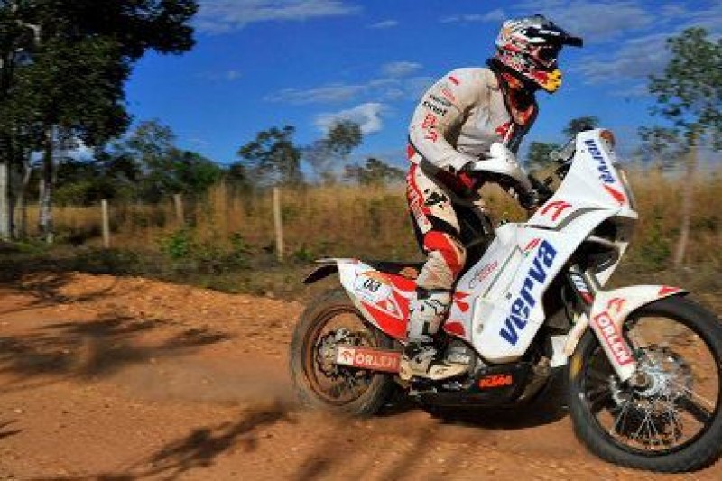Przygoński zatopił motocykl