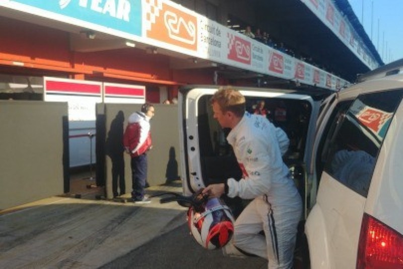 Räikkönen w żwirze