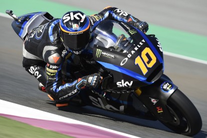 Moto2 Argentinien FT1: Luca Marini vorn, Marcel Schrötter Dritter