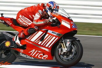 Stoner ook snelste op testdag Misano