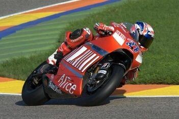 Stoner snelste tijdens eerste testdag Valencia