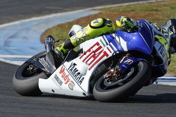 Rossi tevreden over eerste testdag in Jerez