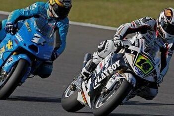 De Puniet knokt zich naar voren op Motegi