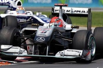 Schumacher scoort geen punten in moeilijke race
