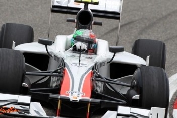 Hispania ziet finishvlag voor het eerst in China