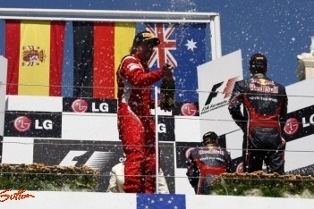 Alonso: "Goed om voor een Red Bull te finishen"