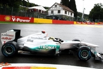 Schumacher kan amper rijden in kwalificatie België