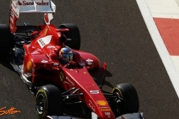 Ferrari begint zoals verwacht vanaf derde rij